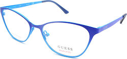 Guess 3010 092 Дамски Метален Рамка за Очила Син GU3010 092 Guess 3010 092 Дамски Метален Рамка за Очила Син GU3010 092