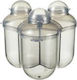 Difrax Milk Powder Doser Gray Dispenser 3 Positions Grey 1pcs