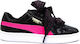 Puma Kids Sneakers Basket Heart Stars Anatomic Black