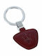 Maserati Keychain Leather Burgundy