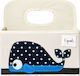 3 Sprouts Whale Nursery Storage Basket Blue