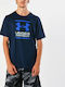 Under Armour GL Foundation Men's Athletic T-shirt Short Sleeve Navy Blue