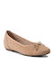 Damen Ballerinas Anatomisch Beige