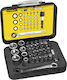 Stanley Set Ratchet 1\4" 39pcs