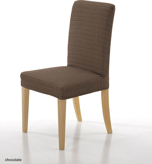 Mc Decor Akari Elastische Abdeckung für Stuhl mit Rückseite Brown 2Stück MCL.EL.AKARI.KP-KAFE