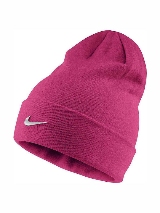 Swoosh Παιδικό Σκουφάκι Πλεκτό Φούξια