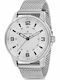 Daniel Klein Men's Watch 44mm Battery with Silver Metal Bracelet