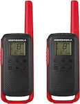 Motorola Talkabout T62 Ασύρματος Πομποδέκτης PMR με Μονόχρωμη Οθόνη Σετ 2τμχ Σε Κόκκινο Χρώμα
