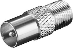 Goobay 11395 Coaxial male σε F-Connector female Goobay 11395 Coaxial male σε F-Connector female