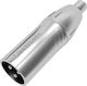 Seetronic Converter XLR Male to RCA Female Silver 1 Piece MA3MRF