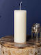 CANDLE COLLAR 10X25CM (WHITE)