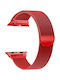 QuickFit Milanese Strap Stainless Steel Red (Apple Watch 38/40/41mm)