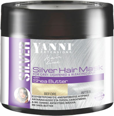 Yanni Extensions Silver Mask Haarmaske für Farbschutz 500ml