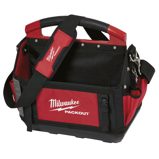 Milwaukee Packout Open Top Over the Shoulder Red Tool Bag