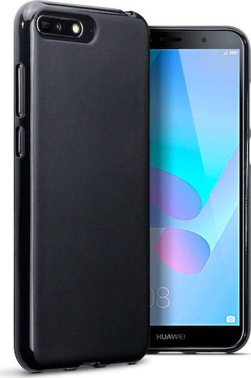 Terrapin Y6 2018 Back Cover Σιλικόνης Μαύρο (Huawei Y6 2018)