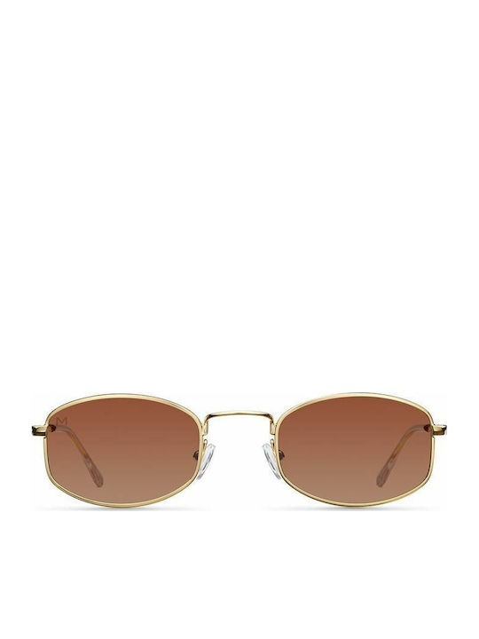 Meller Suku Sunglasses with Gold Metal Frame an...