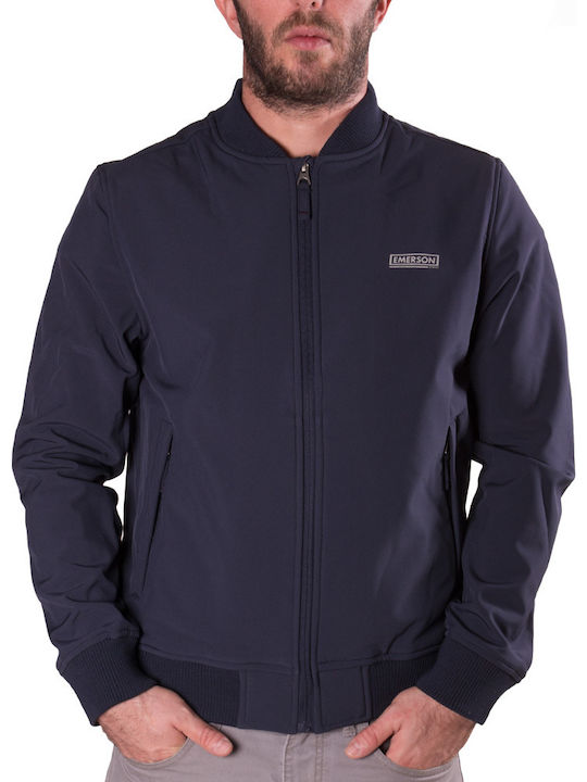 Emerson Men's Winter Softshell Jacket Waterproof and Windproof Navy Blue