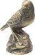 Inart Decorative Bird made of Metal 8.5x5.5x11cm 1pcs