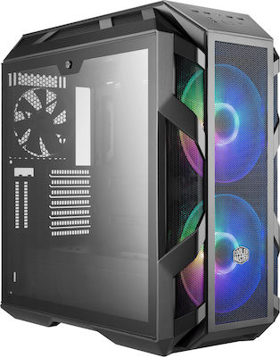 CoolerMaster MasterCase H500M Gaming Midi Tower Κουτί Υπολογιστή με Πλαϊνό Παράθυρο και RGB Φωτισμό Μαύρο