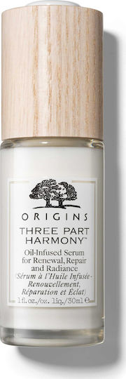 Origins Three Part Harmony Oil-Infused for Renewal, Moisturizing & Anti-aging Serum Face for Radiance & Firming 30ml
