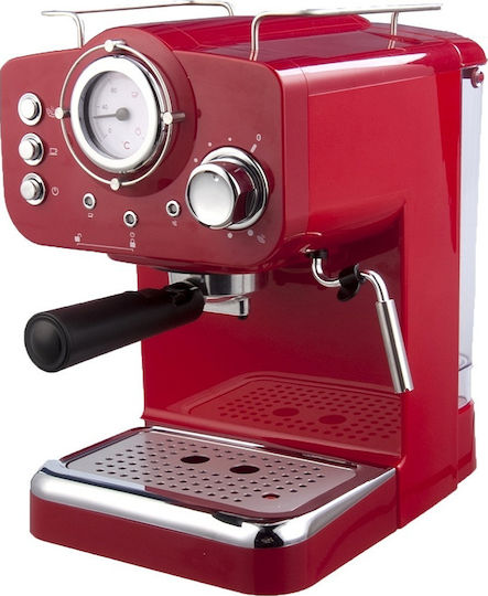 Arielli KM-501R Automatic Espresso Machine 1100W Pressure 15bar Red