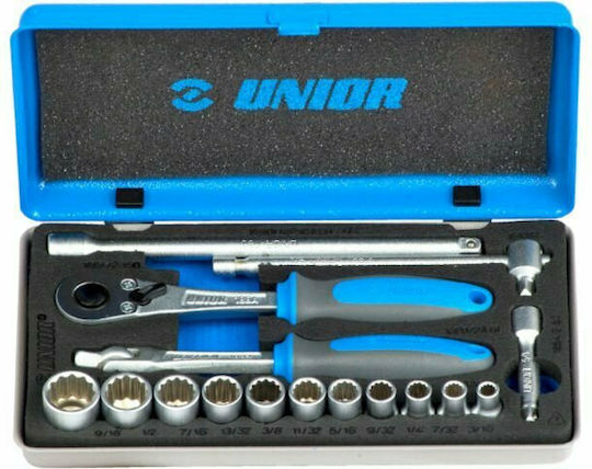 Unior 188BI12P Καστάνια με Καρυδάκια 1\4" 16τμχ
