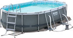 Bestway Swimming Pool PVC with Metallic Frame & Filter Pump 424x250x100cm