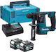 Makita HR140DSMJ Percuție Ciocan rotopercutor Baterie Fără perii 12V 2x4Ah cu Suport SDS Plus HR140DSMJ