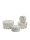 Inart Christmas Figure Box White Length 23cm 4pcs