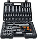 Dehco 108 Ε Set de chei tubulare și clichet 1\2" & 1\4" 108buc