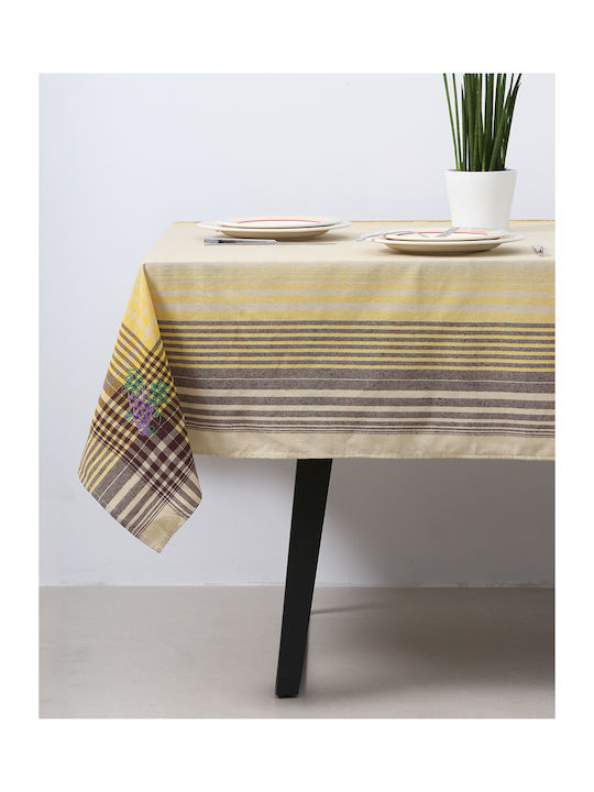 Pennie Stafili Εκρού Polyester Tablecloth Ecru 85x85cm