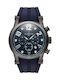 Thorton Harald Ανδρικό Ρολόι 49mm Χρονογράφος Μπαταρίας με Μπλε Καουτσούκ Λουράκι