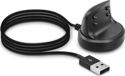 KWmobile USB Charging Cable Φορτιστής για Samsung Gear Fit 2 / Fit 2 Pro Μαύρος