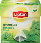 Lipton Verde Ceai 20 Pungi 32gr 1buc cu Aromă Mentă