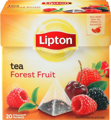 Lipton Negru Ceai 20 Pungi 36gr 1buc cu Aromă Fructe de pădure