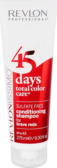 Revlon Revlonissimo 45 Days 2in1 Pentru Roșcate Curajoase Sampon De Par Păstrarea Culorii Pentru Păr Vopsit 275ml