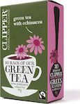Clipper Grün Tee 20 Beutel 40gr 1Stück mit Aroma Echinacea & Zitrusfrüchte