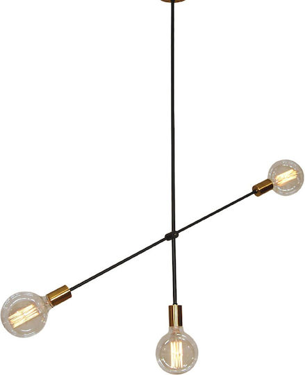 Home Lighting Cody Pendant Light Bronze with Socket E27 85cm