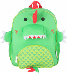 Zoocchini Devin the Dinosaur School Bag Backpack Kindergarten in Green color
