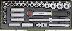 Proxxon 2300020 Комплект Кестени с Орехчета 1/2" 29 Бройки Proxxon 2300020 Комплект Кестени с Орехчета 1/2" 29 Бройки