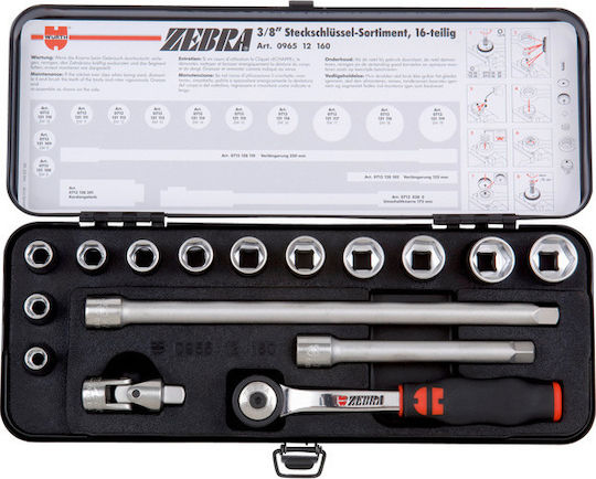 Wurth Set Ratchet 3\8" 16pcs