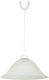 Home Lighting Lia Pendant Light White Bell with Socket E27 37x37x120cm