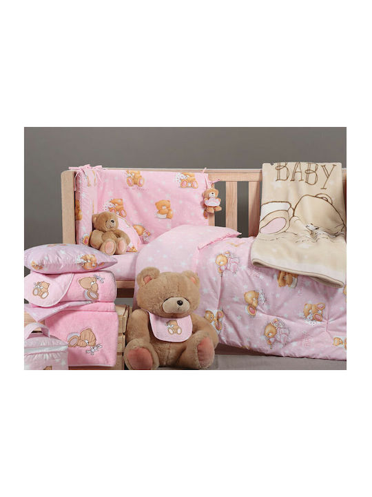Nef-Nef Homeware Pătură Pătuț Forever Sleepy Fleece Roz 110x150cm