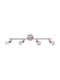 Home Lighting Spot with 4 Lights and with Socket GU10 in Silver Color