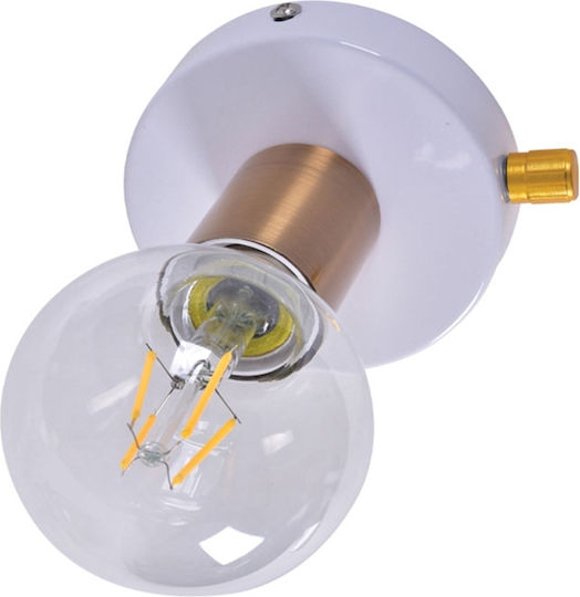 Home Lighting Μονό Σποτ με Ντουί E27 σε Λευκό Χρώμα