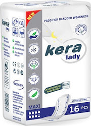 Kera Lady Maxi Inkontinenz-Pads Erhöhte Flüssigkeit 7.5 Tropfen 16Stück