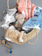 Palamaiki Blanket Cot Star Fleece Light Blue 110x140cm