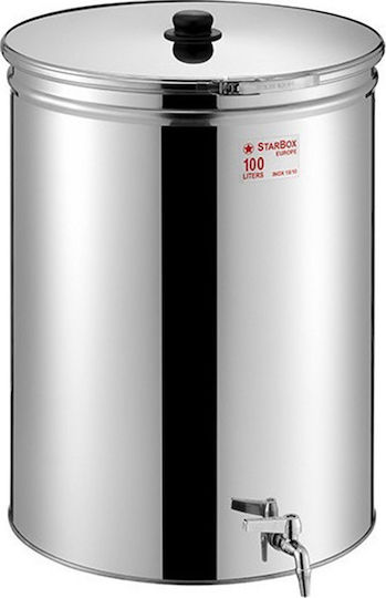 Metal Box Δοχείο Inox Starbox 38AB Ανοικτού Τύπου Επίπεδο 50lt 38AB-50