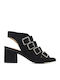 3735-1205 Suede Sandalen Schwarz