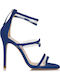 Suede Sandalen Blau